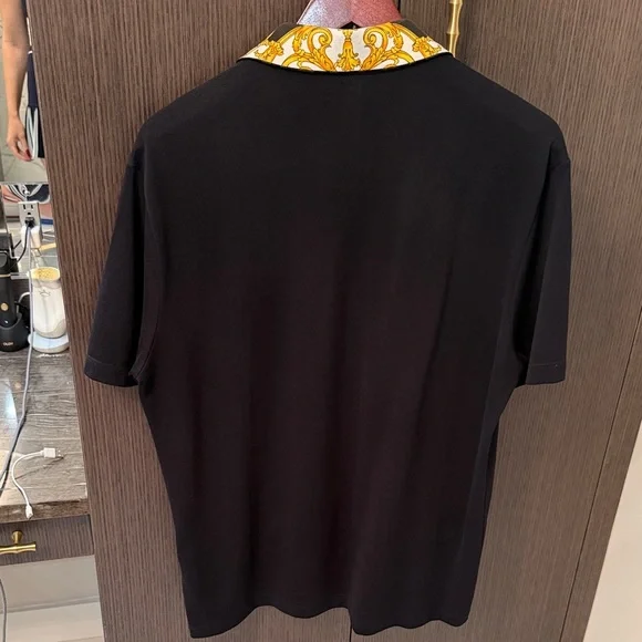Versace Classic Black Polo Shirt brand NEW Large - Picture 15 of 16